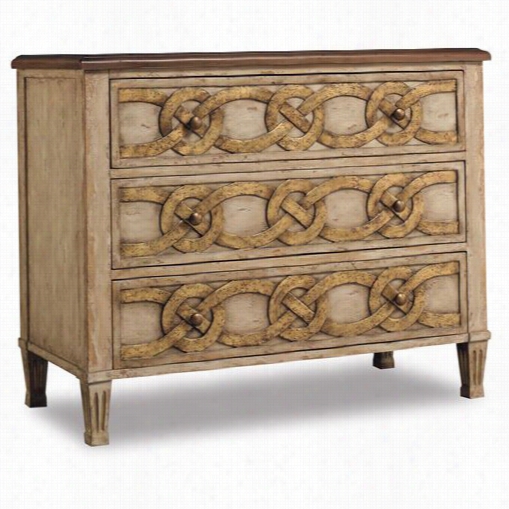 Hooker Furniture 655-85-122 Three Drawer Chest In Light Wood