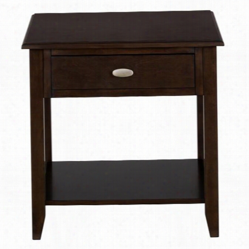 Jofran 1030-3 Merlot 1 Drawer And Shelf Final State Stand 