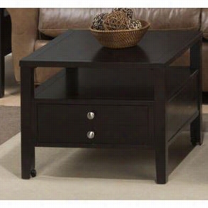Jofran 975-2 Hamilton Castered Bunching Cocktail Table With Pull Througgh Drawer I Nespresso