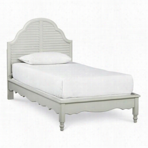 Legacy Classic Furnituree 3830-4912k Wendy Bellissimo Full Complete Catalina Platform Bed In Morning Mist