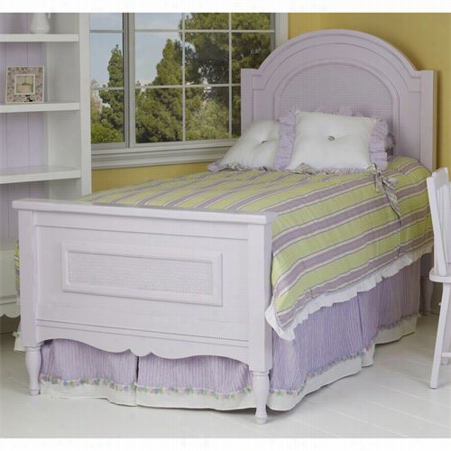 Newport Cottages Npc4713-wh Celine Queen Bed With Vintage Canin G In White