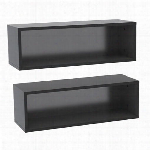 Nexera 223506 Avennue Rectangu Lar Wall Shelves - Set Of 2