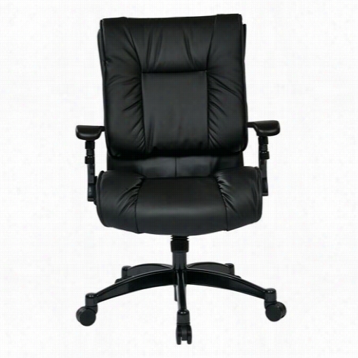Office Star 933e3 Black Eco Leather Conference Chair