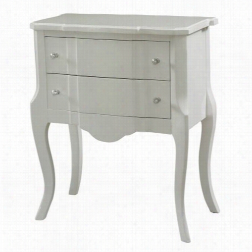 Powell Furnitre 472-933 Bombay White Hibh Gloss Console In White