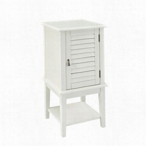 Powell Furniture 929-352 Sshutter Door Table In White