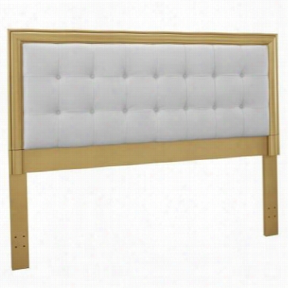 Pr Ids-2203-250 Upholstered Queen Headboard With Gold Frame