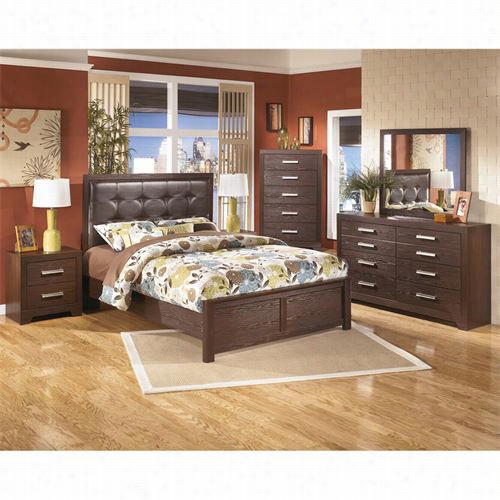 Signature Design By Ashley B 165-54-b1 66-57-b165-96-b165-92-b165-92 Aleydis Queen Panel Bed Ith Two Nighttstands