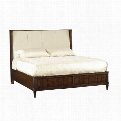 Stanley Furniture 193-13-53 Avalon  Heights King Fair Park Upholster Ed Storage Bed Iin Dark Woodtone