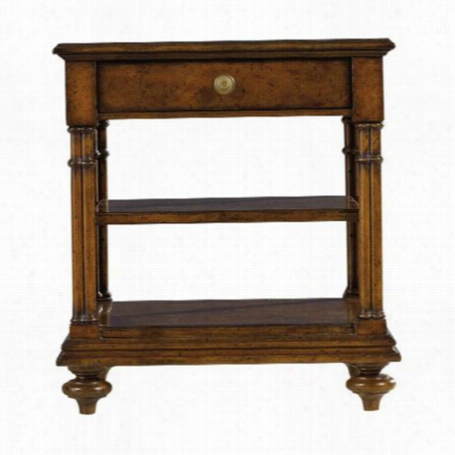 Stanley Furniture 222-15-09 Aarrondissement Vivant Side Table In Heirloom Cherry