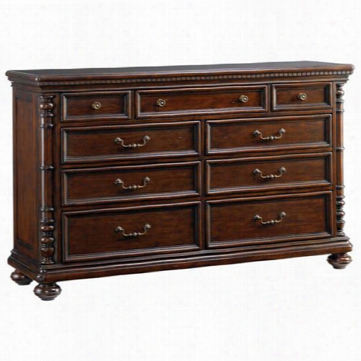 Tommy Bahama 552-233 Kilimanjaro Pennington Dresser In Dark Brown/tangierr