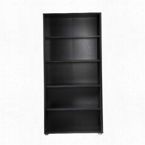 Tvilum 8042061 Prima Bookacs In Dark Wood Grain With 4 Shelf