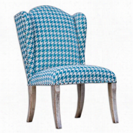Uttermost 23618 Winesett Armless Chair In Blue