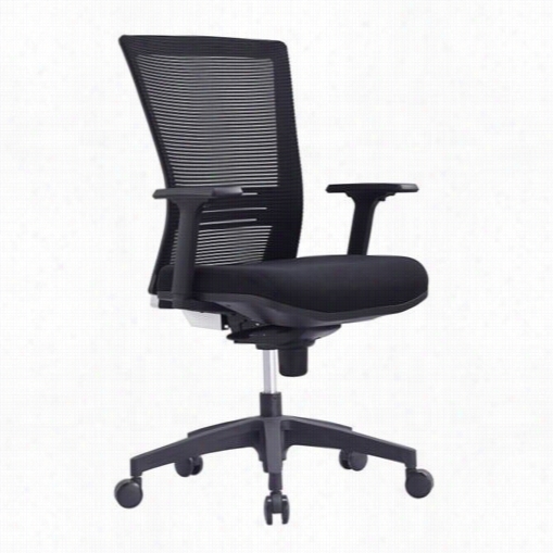 Whiteline Modern Living Oc1225-blk Lumary Lowb Ack Office Chair In Black