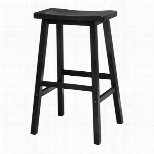 Winsome 20089saddle 29"" Single Stool I Black