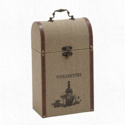 Woodland Imports 62276 Burlap Double Wineh Older Weaather Rsistant And Durable