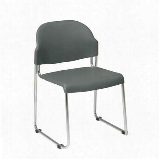 Worksmart Stc3030 Stcak Chair With Plastic Seat And Ba Ck - 4 Pack