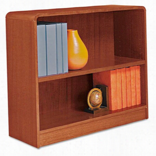 Alera Alebrc23036 Radius Corner Wood Bookcase And Two-shelf