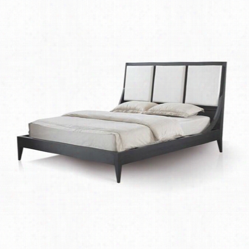 Alla N Copley Designs 30703-80-q Bonita Qeuen Bed With Upholstered Headboard And Mocha On Oak