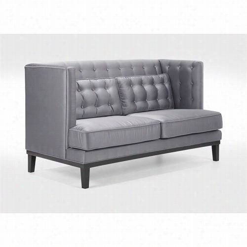 Armen Living Lc10062sil Noho Loveseat In Silver