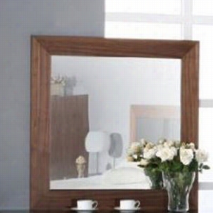 Beverly Hills F Rniture Stark-mirror Stark Mirror In Walnut