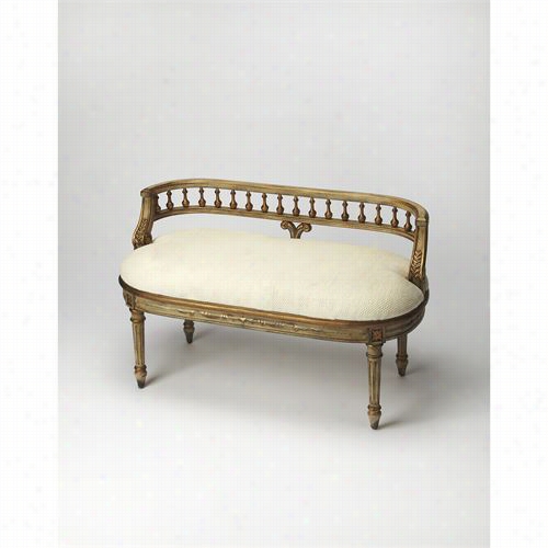 Butler 2625238 Arists' Originals Mansfield Bench In Guilded Cream