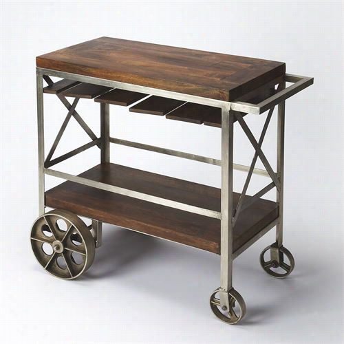 Butler 3541330 Industrial Chic Trolley Server