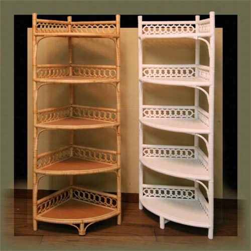 Chasco Designs 4801-5-h Sta Nding 5-tier Corner Shelf In Honey