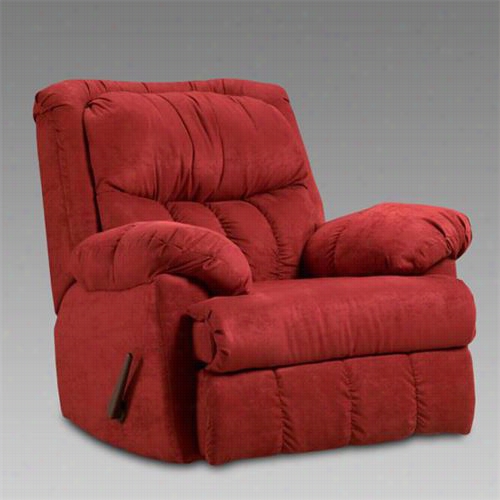 Chelsea Home Furn Iture 2500-rb Verona Iv Payton Cahise Rocker Recliner In Red Brick