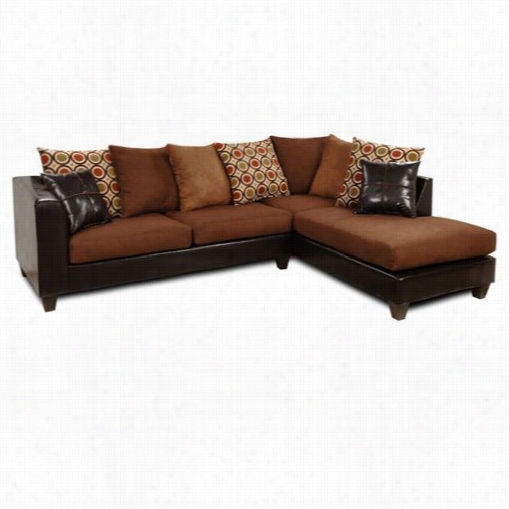 Chelsea Home Furniture 4185-sec Ashly 2 Piece Sectional In Denver Mocha