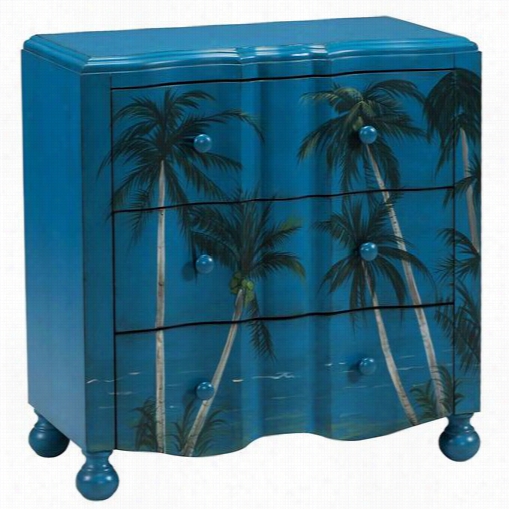 Coast To Border 61689 28""  Three Drawer Chest In Blue