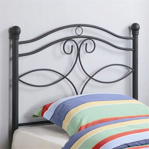 Coaster Equipage 4501 02t Transitional Twin Metal Youth Headboard In Black