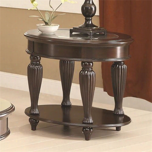 Coaster Equipage 703847 End  Table In Dark Merlot