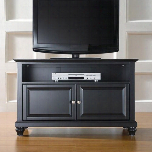 Crosley Furniture Kf10003dbk Cambirdge 42"" Tv Stand In Black Finish