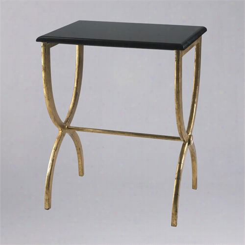 Cyan Design 01319 Black With Gold Legs Accent Table