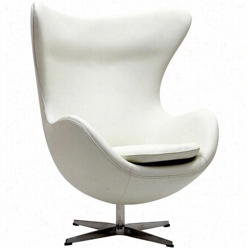 East End Imports Eei-528-whi Glove  Chair In White Aniline Leather