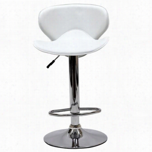 East End Imports Eei-580-whi Booster Barstool In Whitd