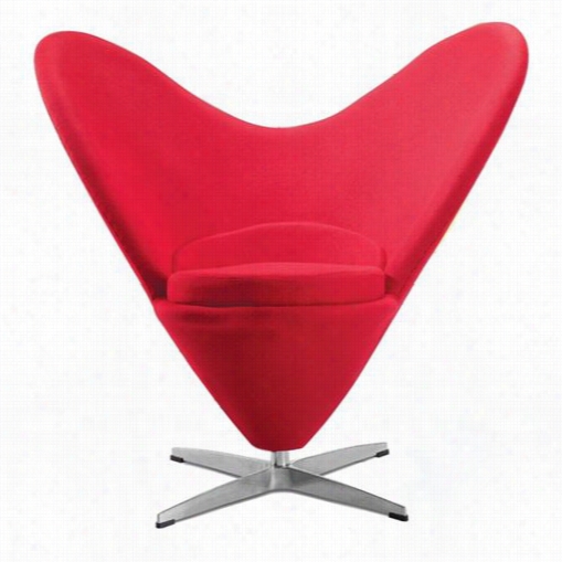 Fine Mod Imports Fmi4015 Heaft Chair In Red