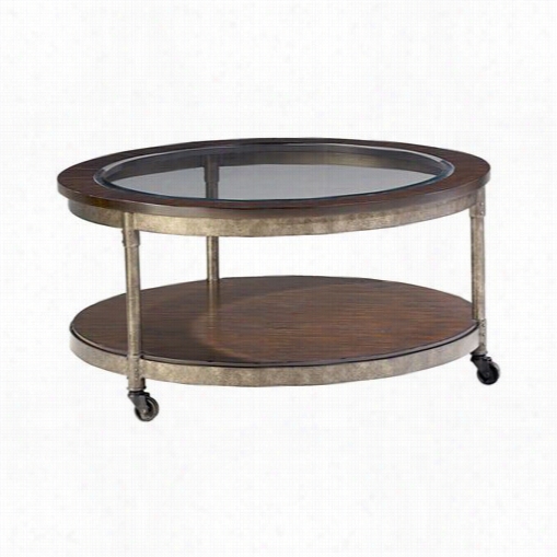 Hammary T3002005-00 Structure Round Cockail Table In Brown