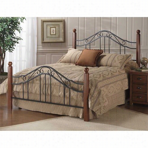 Hillsdale Equipage 1010bq Madison Queen Bed St In Textured Negro - Rai Snot Included
