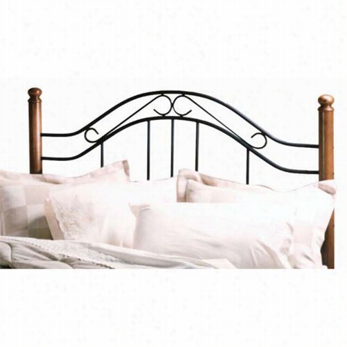 Hillsdale Furni Ture 164hk Winsloh King Headboard In Black And Medium Oa K - Rails Not Incluedd