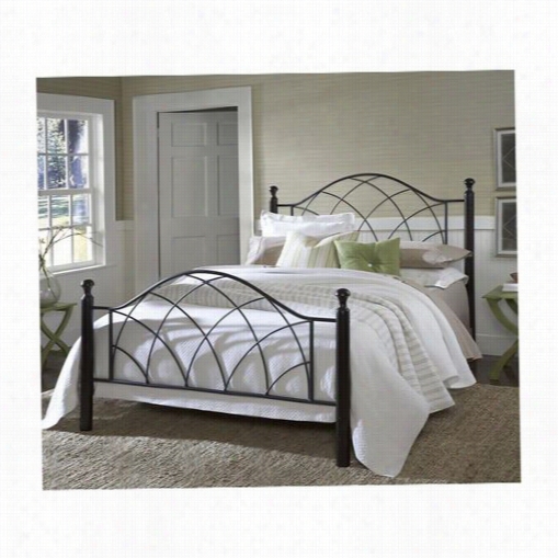 Hillsdale Furniture 1764btwrvista Twin Bed Concrete In Silvera Nd Black Wiyh Rails