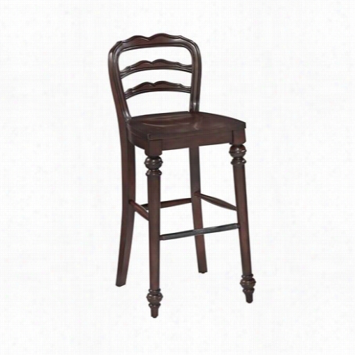 Home Styles 5528-88 Colonia L Classsic Bar Stool In Dark Cherry