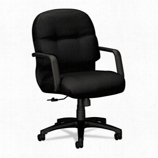 Hno Industries Hon2092nt Pillow Soft Managerial Mid  B Wck Swivel And  Tilt Chair