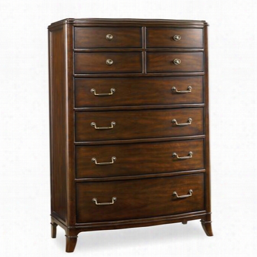 Hooker Furniture 5183-90010 Palisade Eight Drawer Chest In Dark Wood