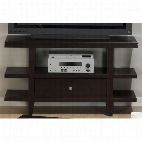 Jofran 091- 9 Couch Table/media Unit Wkth Drawer And Shelf In Marlon Wenge