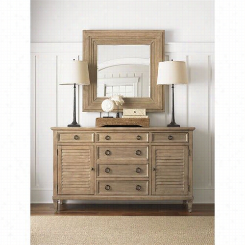 Lexington Furniture 830-222-830-204 Monterey Sands Hollister Dresser W Ith Spyglass Reflector