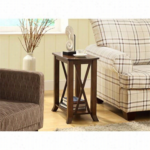 Monarch Specilaties I3384 Accent Side Table Inc Herry Brown