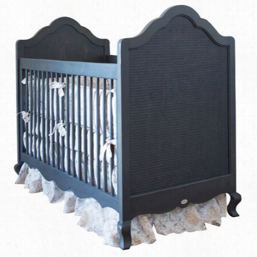 Newport Cottages Pc4981-pg Hilary Crib With Caning In Pewter Grey