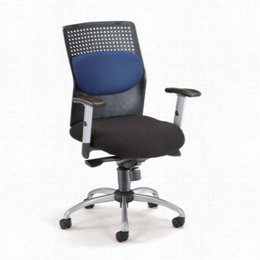 Ofm 651 Airflo Executive Task Chair With Silver Accents
