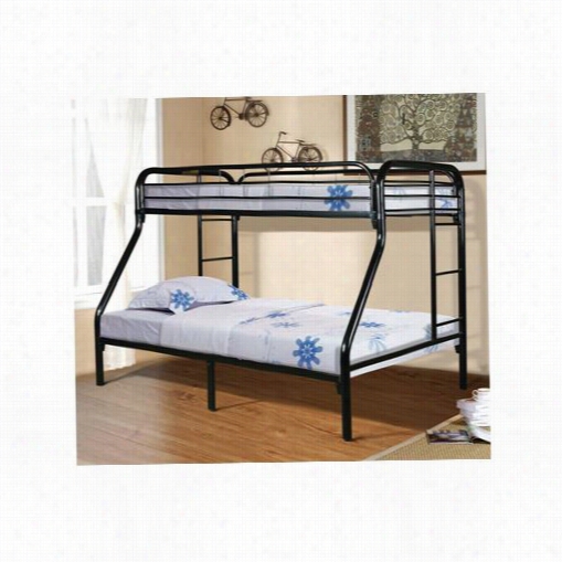 Powell Furniture 346b Twin/full Bunk Bed In Black